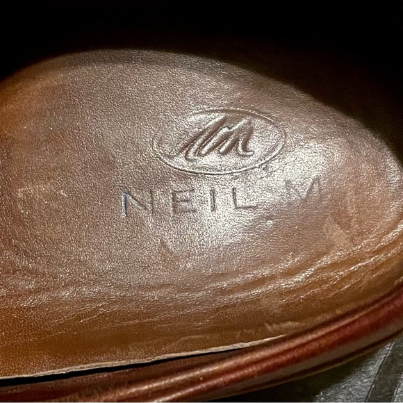 Neil M  Wynne Oxford, Lace Up Shoes, Chocolate Buck Men Size 10.5 B - EUC w/Box - Picture 8 of 11